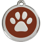 Médaille pour chien chocolat motif patte
