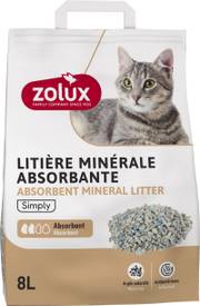 Litière chat minérale absorbante