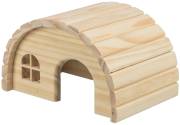 Maison ronde en pin pour souris et hamster