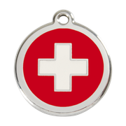 Médaille ronde motif Suisse pour chien et chat