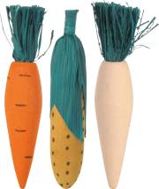 Légumes en bois à grignoter pour lapin