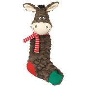 Peluche chaussette âne de Noël pour chiot