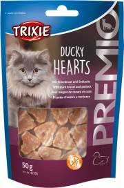 Friandises pour chat coeur au canard et colin