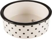 Gamelle en céramique pour chat motif pois