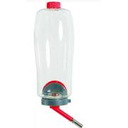 Biberon en plastique rouge pour lapin