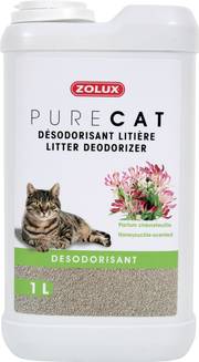 Désodorisant litière Chevrefeuille pour chat