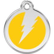 Médaille Éclair jaune pour chien et chat