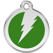 Médaille Éclair vert pour chien et chat