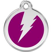 Médaille Éclair violet pour chien et chat