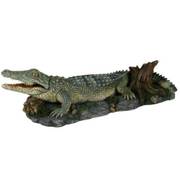Décor aquarium crocodile avec pompe à air