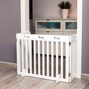 Barrière de sécurité os blanc pour chien