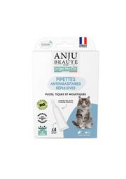 Pipettes antiparasitaires répulsives chat Anju Beauté