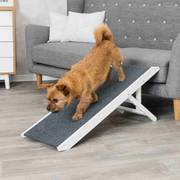 Rampe réglable vernis blanc pour chien et chat