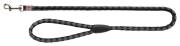 Laisse noir argent pour chien Trixie