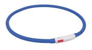 Collier USB Flash lumineux bleu pour chien