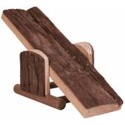 Balançoire bois naturel 22 x 7 x 8 cm pour hamster