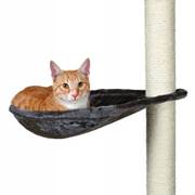 Hamac arbre à chat peluche gris