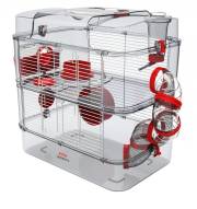 Cage Rody 3 Duo rouge grenadine pour hamster