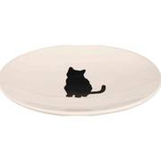 Gamelle plate blanche pour chat