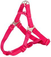 Harnais Premium One Touch fushia pour chien