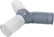 Triple tunnel de jeu nylon pour chat extérieur
