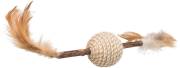 Jouet plume en matatabi pour chat