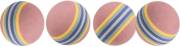 Lot de 4 balles arc-en-ciel pour chaton