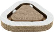 Plaque griffoir avec carton et balles pour chat