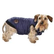 Manteau Rufus bleu pour chien Bobby