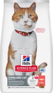 Hill's Science Plan croquettes pour chat stérilisé au saumon - 1.5 kg
