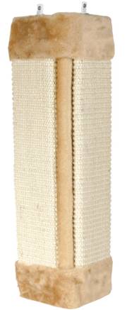 Griffoir d'angle sisal avec herbe à chat beige