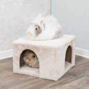 Maison en peluche rembourrée pour lapin