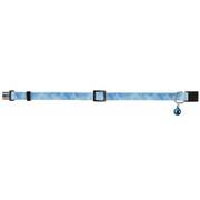 Collier géométrique bleu pour chat