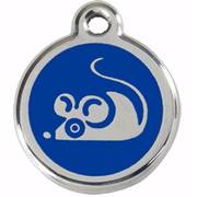 Médaille souris bleue petite pour Chat