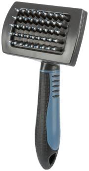 Brosse rectangle à picots 17 cm pour chien et chat