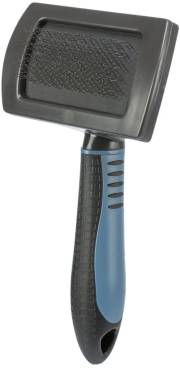 Brosse toilettage souple en métal 17 cm pour chien et chat