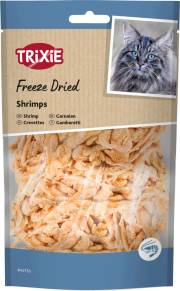 Friandise de crevettes lyophilisées pour chat