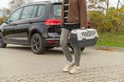 Cage de transport Capri rose clair pour chien et chat