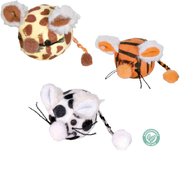 Balle peluche souris à la cataire 4,5 cm pour Chat