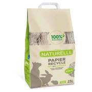 Perlinette - Litière Naturelle Papier Recyclé 100% Éco pour Chat - 25L