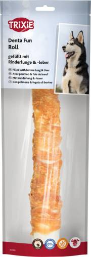 Rouleau Filled Chicken Chewing Roll pour chien 28 cm