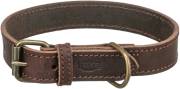 Collier Rustic en cuir gras pour chien