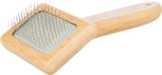 Brosse souple en bambou pour chien