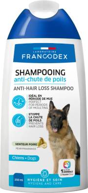 Shampoing chien anti-chute de poils 250 ml Francodex