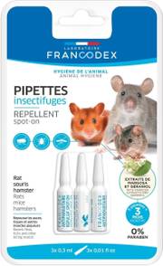 Pipettes Insectifuges pour Rongeurs x3 Francodex