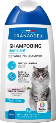 Shampooing démêlant pour chat poil long 250 ml Francodex