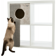 Couchage chat pour étagère avec griffoir 37x70 cm