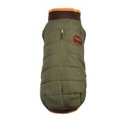 Manteau chaud et imperméable kaki pour chien