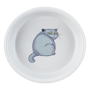 Gamelle céramique chat grise