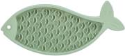 Tapis de léchage anti glouton anti stress poisson pour chat 28 cm